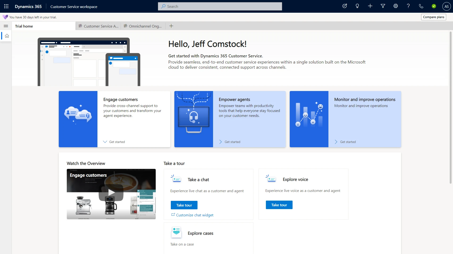 Figure 3: In just a few clicks, you can experience the voice channel. Getting started is that easy.