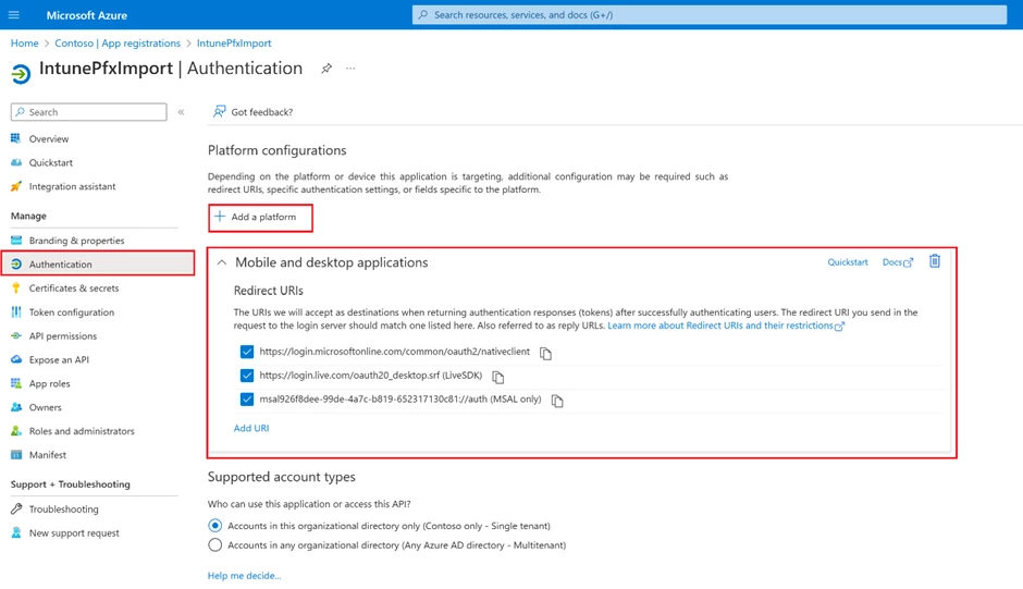 Microsoft Supply Chain Warehouse Management App Intune