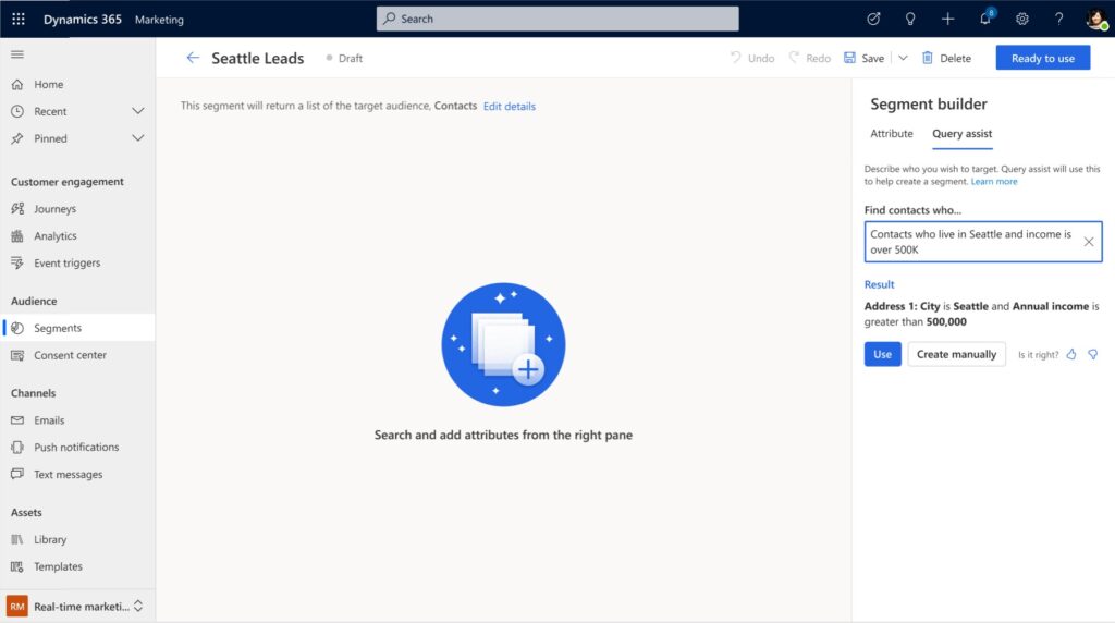 Accurately target customers using improved AI-powered natural language segments
