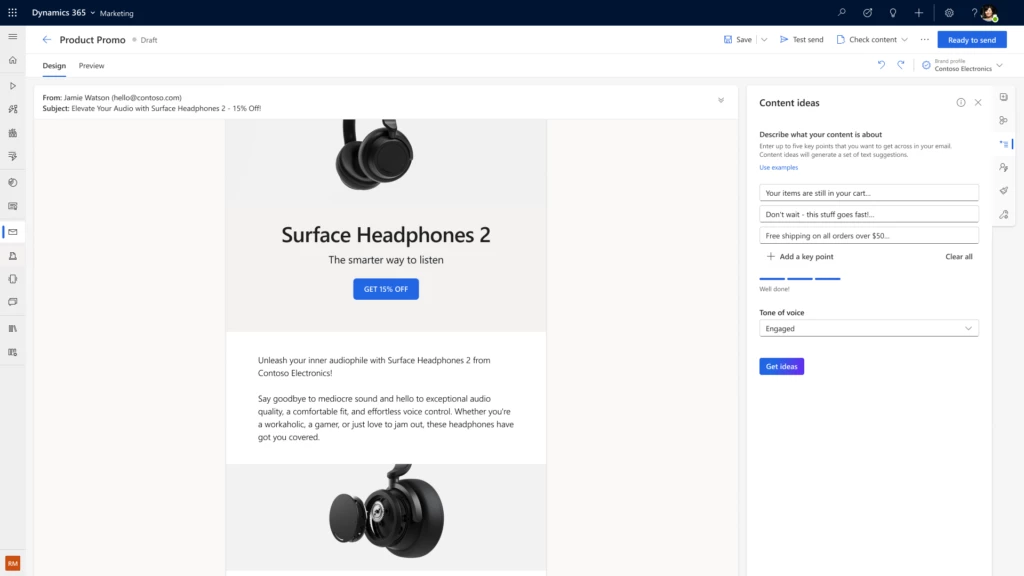 Find inspiration with relevant content ideas using Copilot