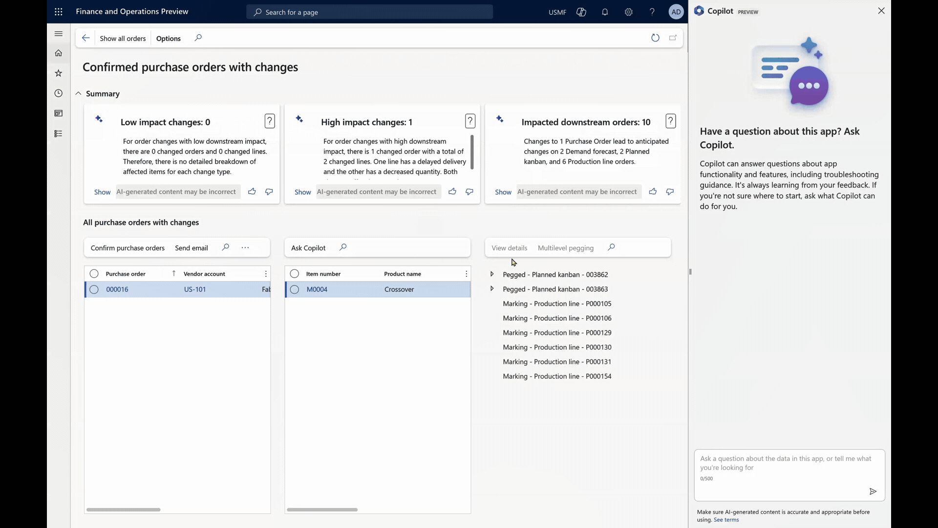 Copilot in action - supporting in a complex task