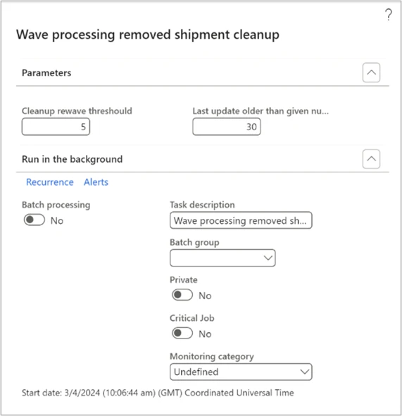 Product Screen Shot - Warehouse D365