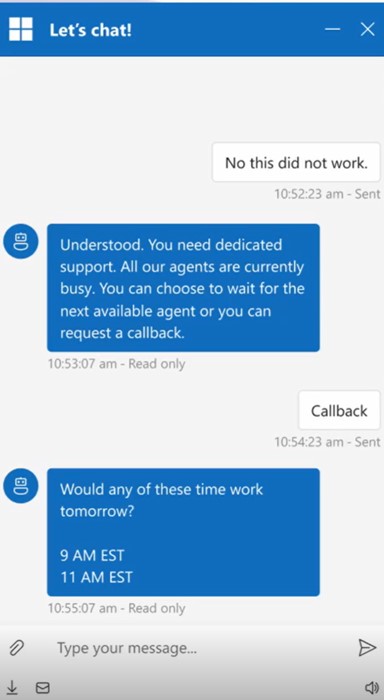 Availability-aware callbacks: Voice AI agent deflection