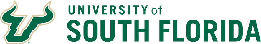 Decorative. The University of South Florida official logo lockup.