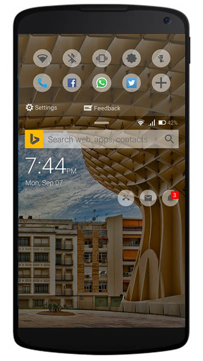 Phone settings screenshot