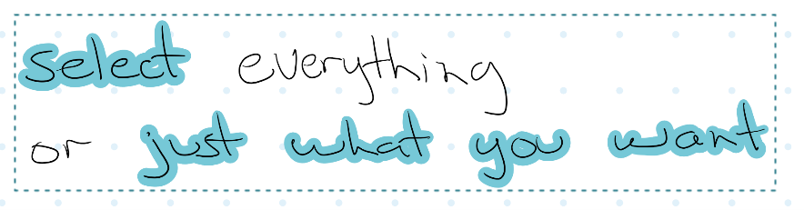 Screenshot example of multi-select