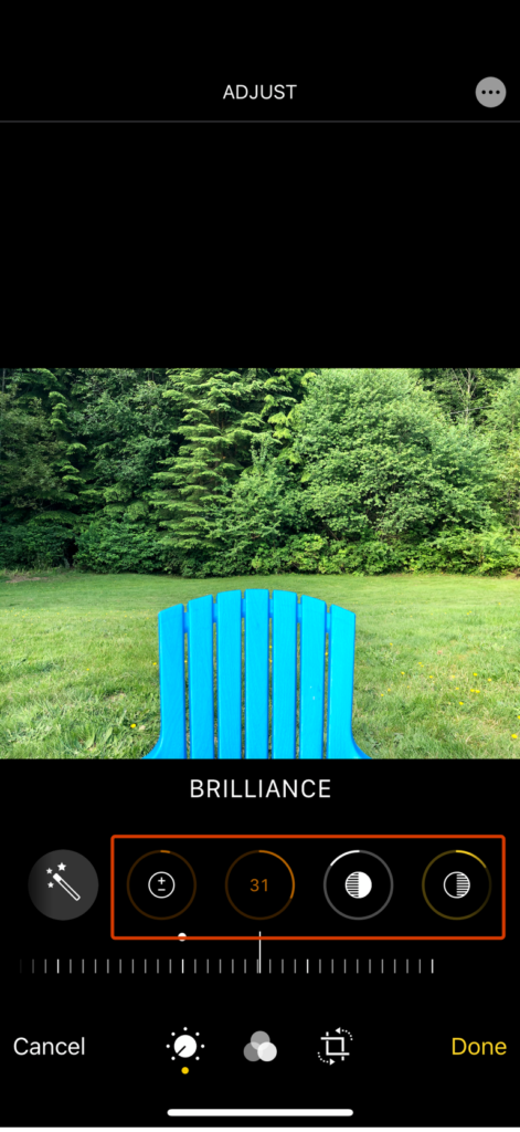 Google Photos' Magic Wand tool