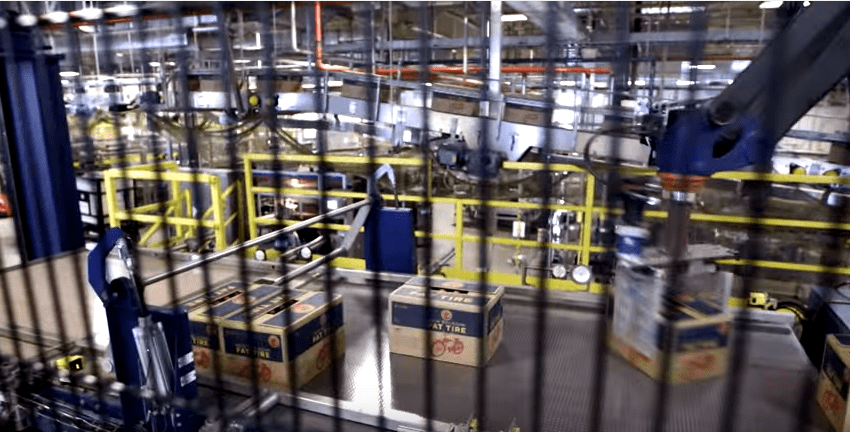 View of a factory supply line