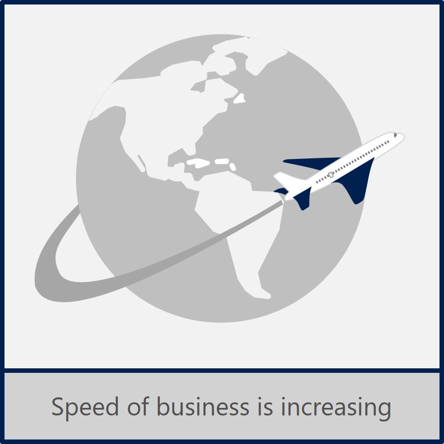 Plane circling the globe