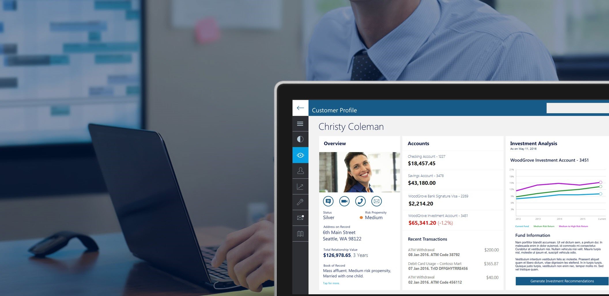 person browsing computer