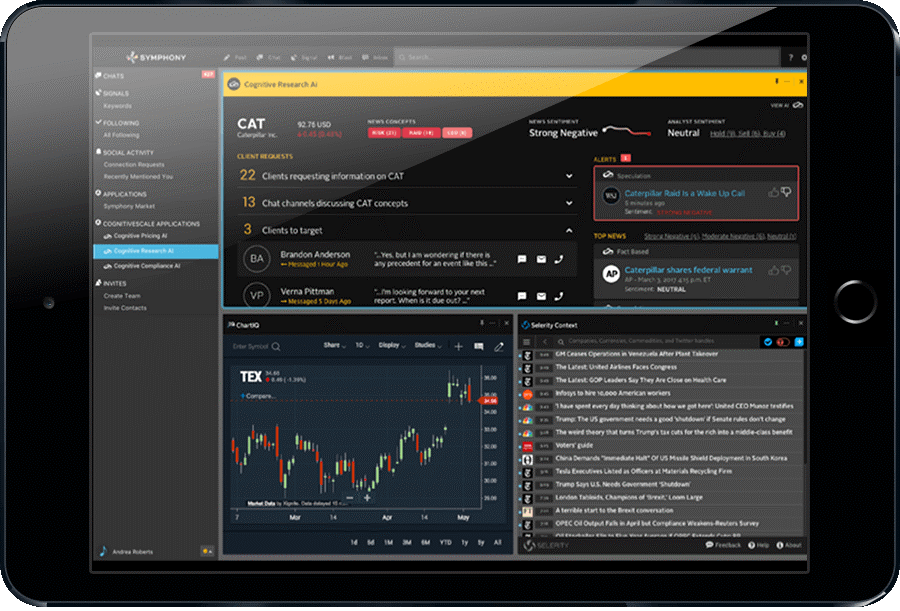 Market Research on a tablet