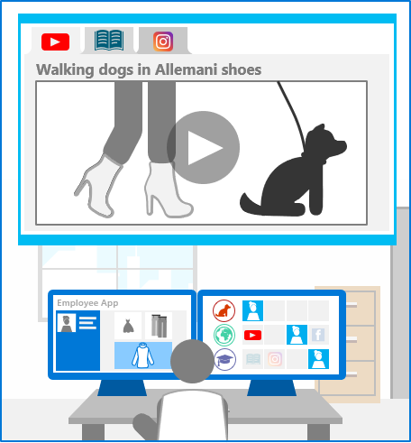 walking dogs on social media in fancy shoes