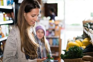 Woman shopping in a store