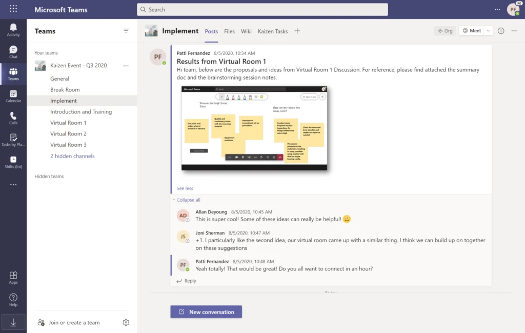 a screenshot of data