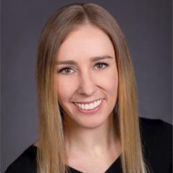 a woman smiling for the camera