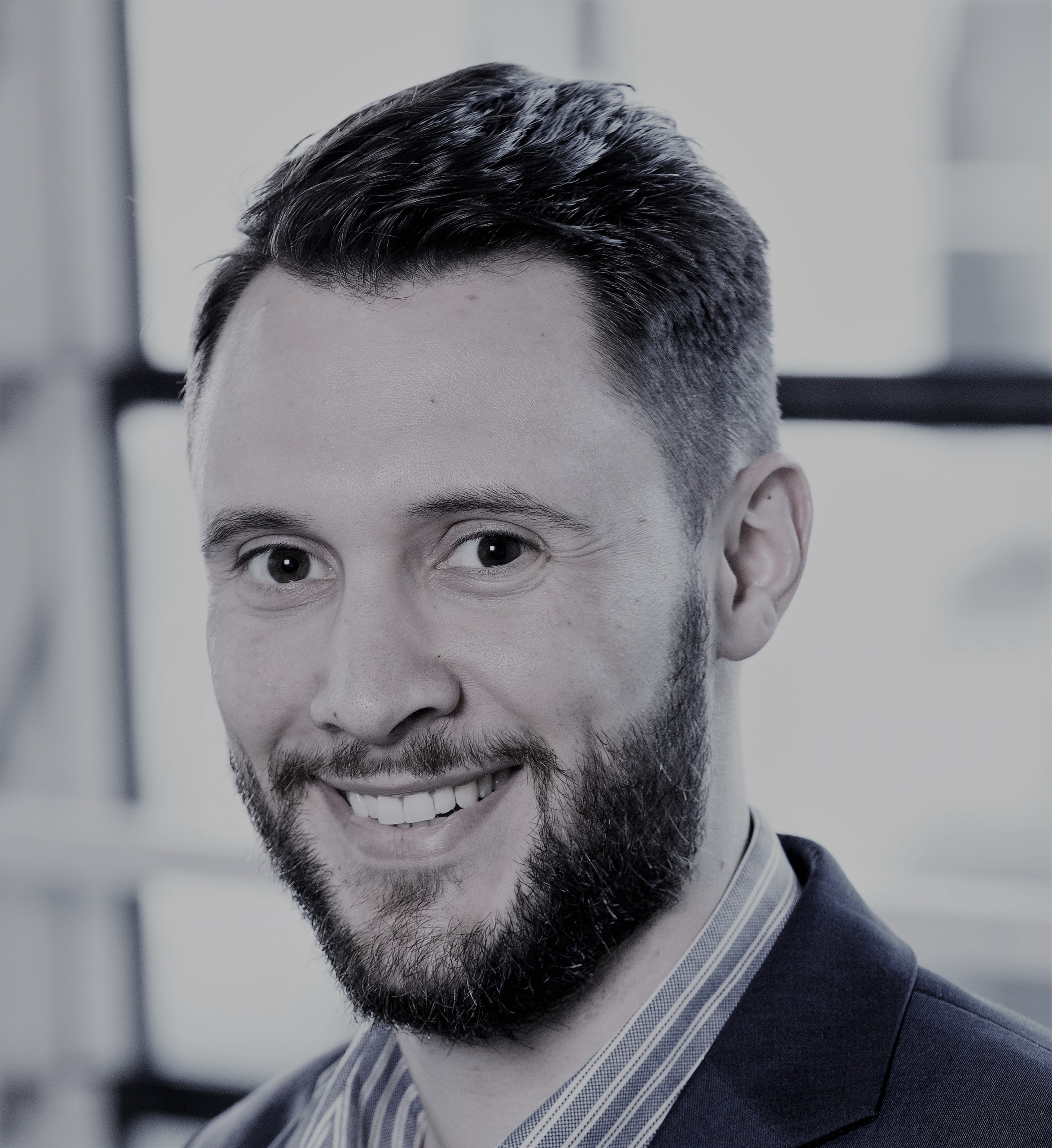 a man looking at the camera