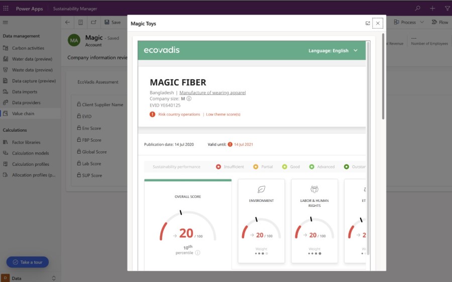 The MASSIV+ Sustainability Data Exchange Protocol provides a framework for standardized data layers, from higher-level organization and site information to granular, product-level information. 