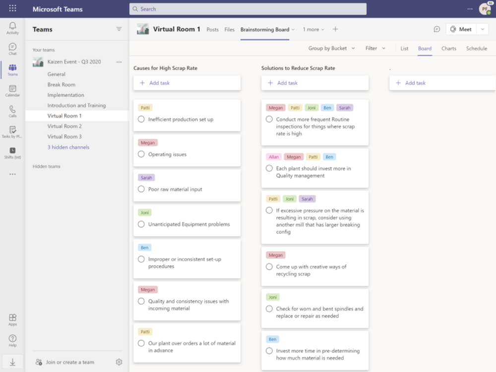 データのスクリーンショット