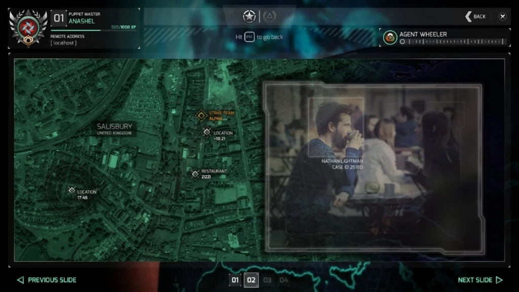 Network Intelligence & Technical Evaluation Team4 操作画面