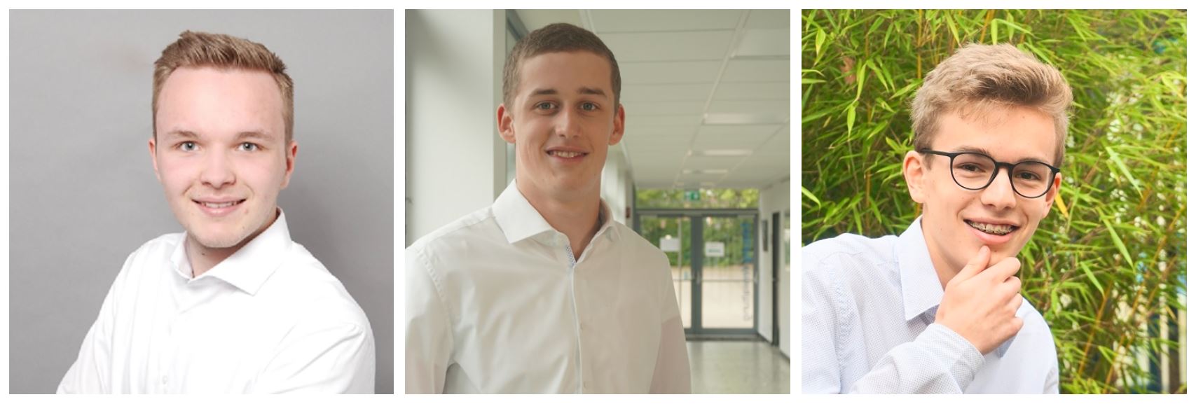 Cedrik Eggers, Tim Cramer und Nilkas Krupka