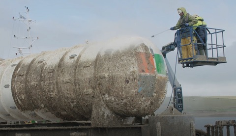 Das Unterwasser-Rechenzentrum Natick.