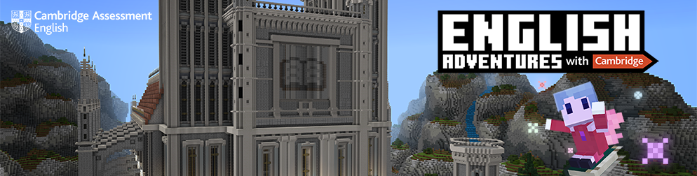 Auf dem Bild ist eine Grafik aus dem Videospiel Minecraft. Zusehen ist die Cambridge University.