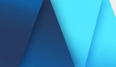 Blaue Dreiecke in verschiedenen Tönen