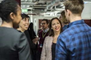 Members of the AI for Good cohort meet in February.