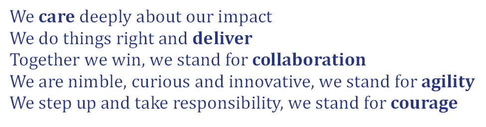 Centrica's values align to a diverse and inclusive culture.