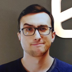 a person wearing glasses