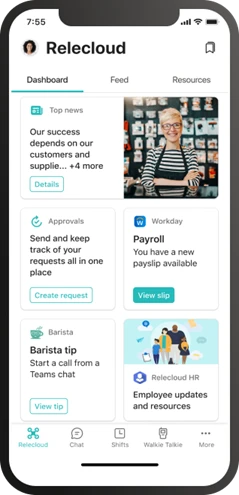 Viva Connections mobile screenshot.