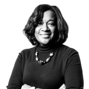 a person in a black shirt