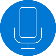 Microphone icon.