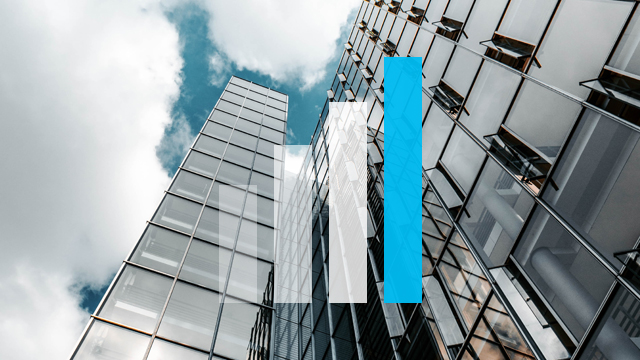 view of the building from the bottom