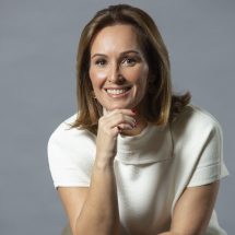 Priscyla Laham in a white shirt