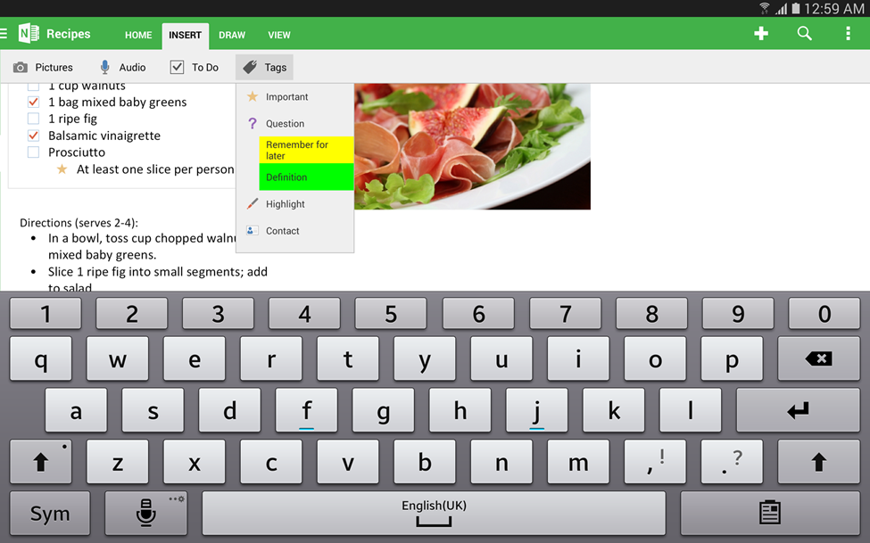 Formatting with OneNote 2
