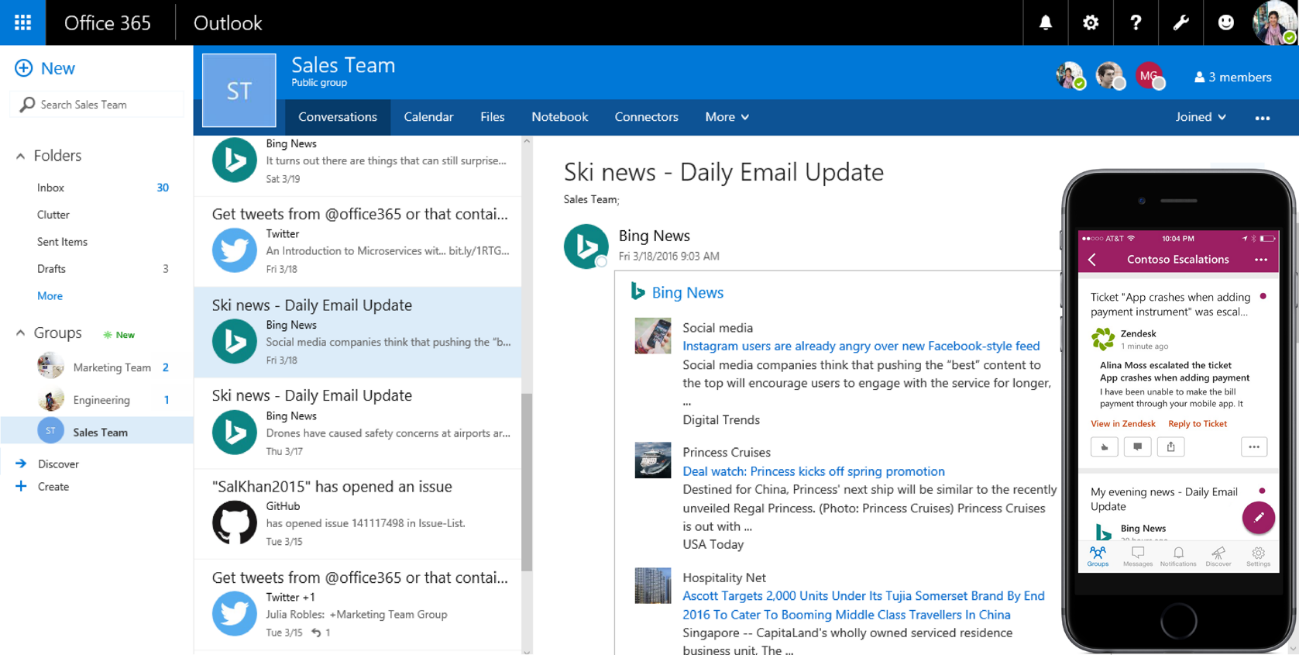 Introducing Office 365 Connectors 1