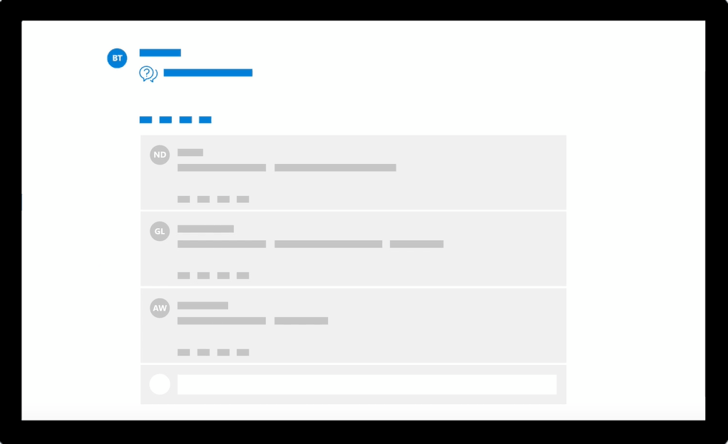Animated screenshot of a Best Answer being voted up in Yammer.
