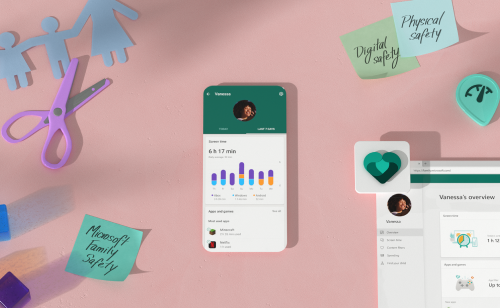 An image showing the new Microsoft Family Safety app.