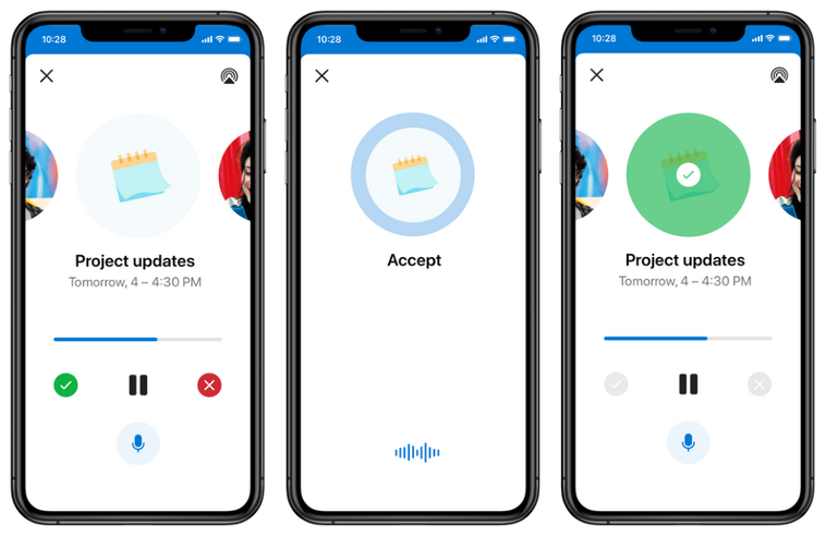 An image of You can also join a Teams meeting from Outlook with voice commands.
