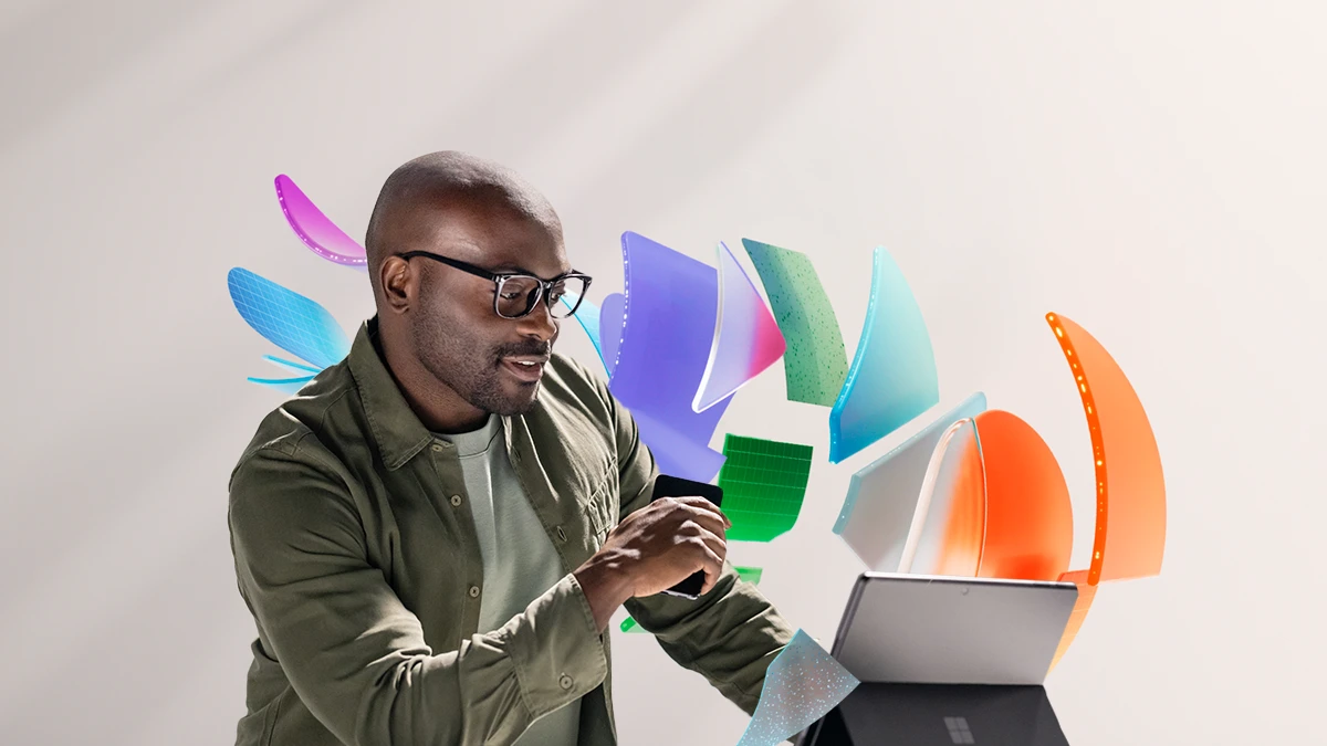 A man looking at his phone