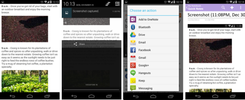 multiple Screenshots on mobile view