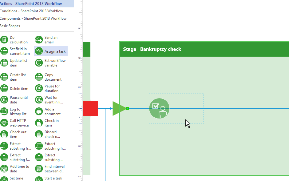 Adding Actions to the Workflow Adding Actions to a SharePoint 2013 Workflow in Visio
