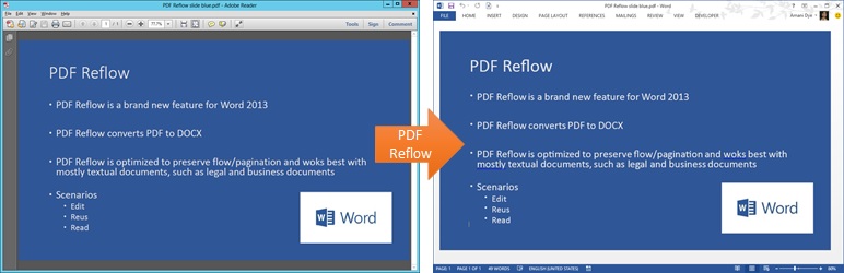 Screenshot of a PDF created from a PPT slide and opened in Word