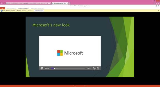 Example of presenting online