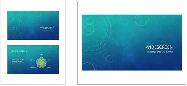 summary of example slides side by side