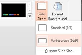 slide size option