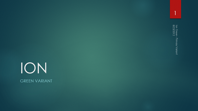 Ion Green theme example