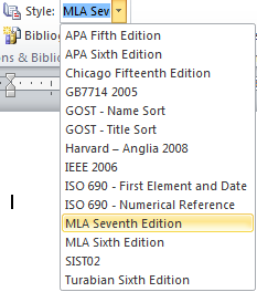 Image of supported citation styles