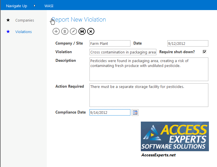 The Walking Around Safety Inspection App (WASIA)